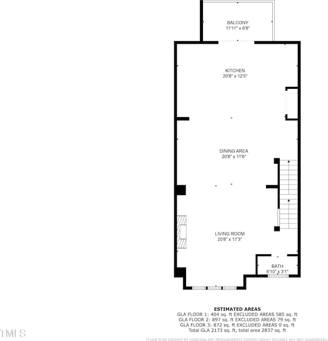 417 Austin View Blvd, Wake Forest, NC 27587 - view of floor plan / room layout