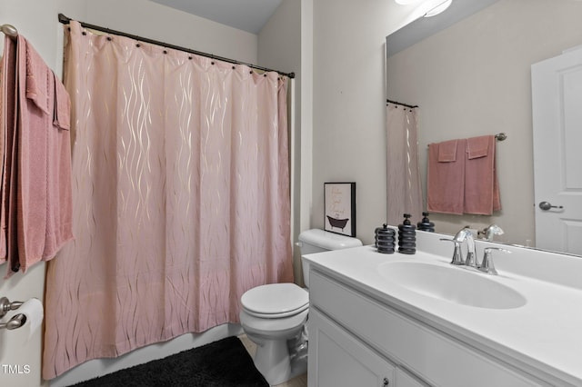 417 Austin View Blvd, Wake Forest, NC 27587 - full bathroom with vanity and shower / tub combo with curtain