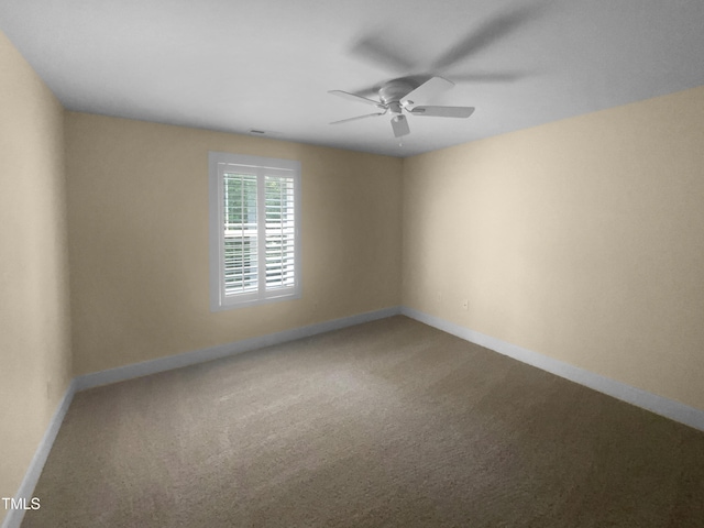 495 Ruth Cir, Fuquay Varina, NC 27526 - unfurnished room featuring carpet and a ceiling fan