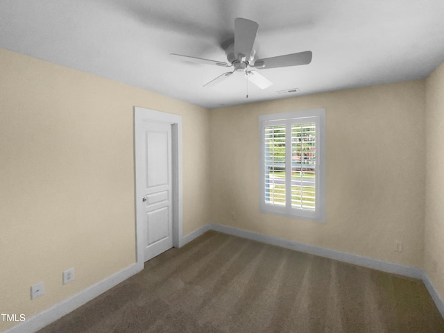 495 Ruth Cir, Fuquay Varina, NC 27526 - unfurnished room with carpet flooring and a ceiling fan