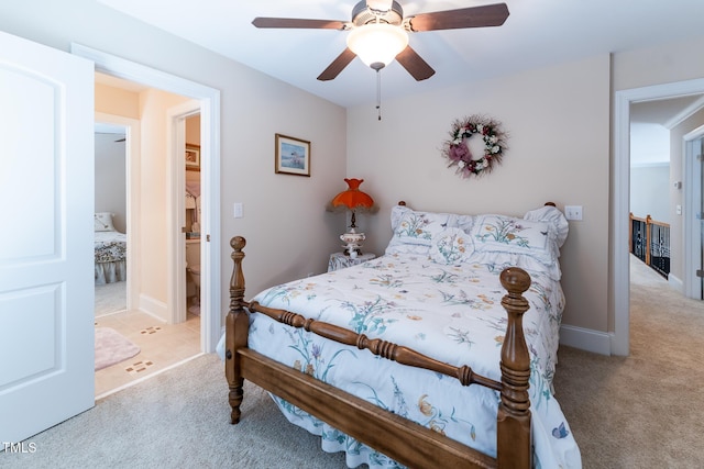 5920 Two Pines Trl, Wake Forest, NC 27587 - bedroom featuring carpet flooring and ceiling fan