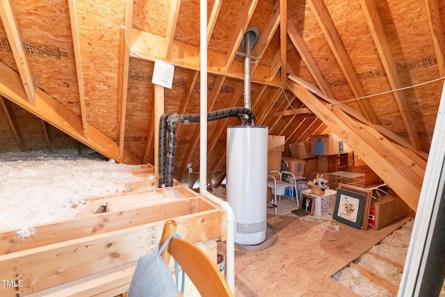 5920 Two Pines Trl, Wake Forest, NC 27587 - unfinished attic featuring water heater
