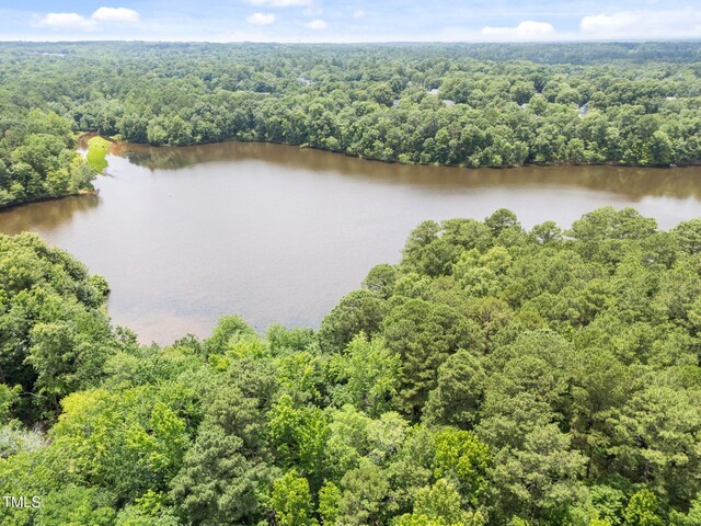 308 Trappers Sack Rd, Cary, NC 27513 - aerial view of a forest and a nearby body of water