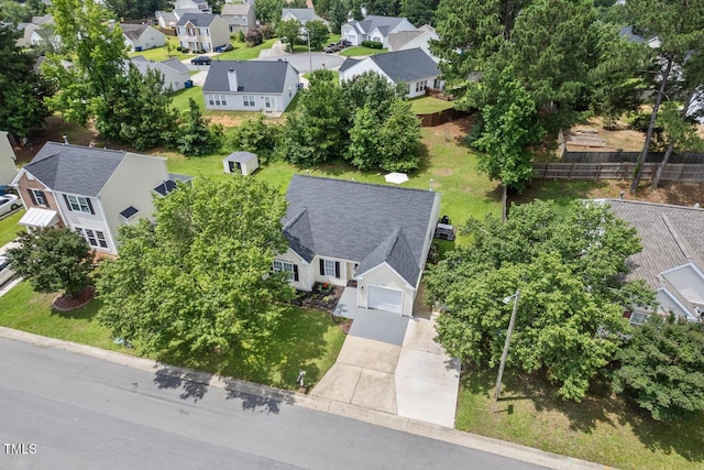 611 Quartz Dr, Durham, NC 27703 - aerial view of residential area