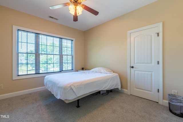 9701 Corktree Ct, Wake Forest, NC 27587 - bedroom with carpet and ceiling fan