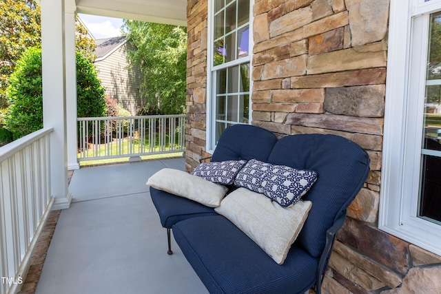 9701 Corktree Ct, Wake Forest, NC 27587 - view of covered porch