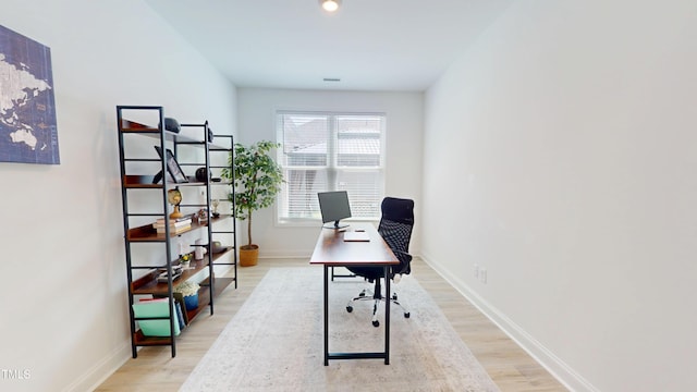 1720 Pinecliff Ct, Fuquay Varina, NC 27526 - office area with light wood finished floors