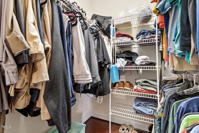 23 Northern Way Ct, Durham, NC 27712 - walk in closet with wood finished floors