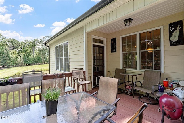 23 Northern Way Ct, Durham, NC 27712 - deck featuring outdoor dining area