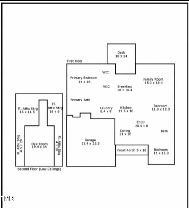 23 Northern Way Ct, Durham, NC 27712 - view of floor plan / room layout