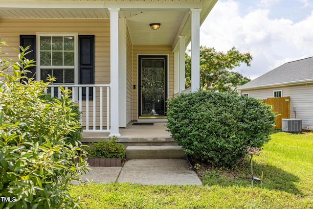 418 Lodestone Dr, Durham, NC 27703 - view of exterior entry with a porch