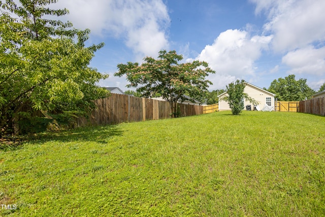 418 Lodestone Dr, Durham, NC 27703 - view of fenced backyard