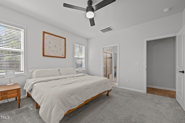 2321 Blue Crab Ct, Wake Forest, NC 27587 - carpeted bedroom with baseboards and a ceiling fan