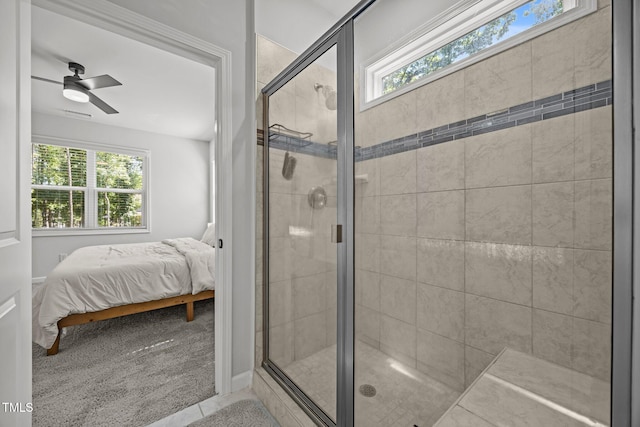 2321 Blue Crab Ct, Wake Forest, NC 27587 - full bath with plenty of natural light, ensuite bathroom, and a stall shower