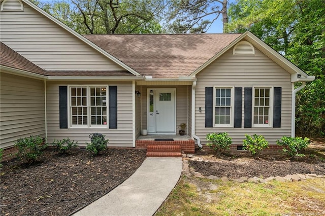 40 Blue Heron Ct, Sanford, NC 27332 - single story home featuring roof with shingles and crawl space