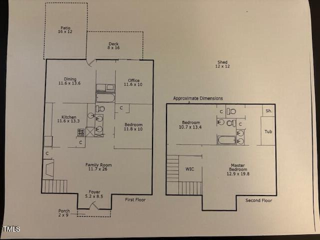627 New Rd, Raleigh, NC 27608 - view of property floor plan