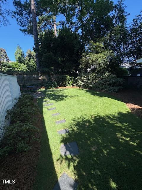 627 New Rd, Raleigh, NC 27608 - view of fenced backyard