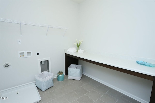 319 Great Northern Sta, Apex, NC 27502 - laundry area with hookup for an electric dryer, hookup for a washing machine, and light tile patterned floors