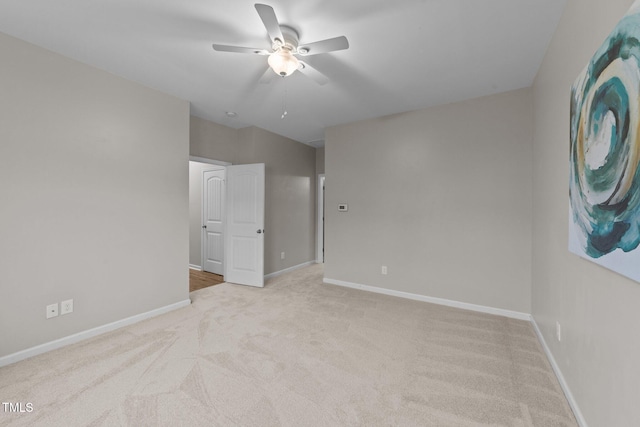 119 Yadkin St, Clayton, NC 27520 - spare room with ceiling fan and carpet floors