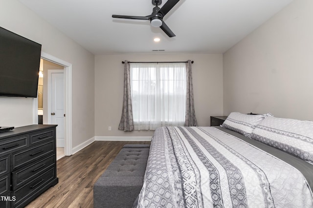 9 Moss Side Ter, Durham, NC 27703 - bedroom featuring wood finished floors, recessed lighting, and ceiling fan