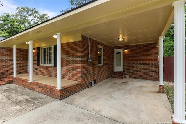 425 N Platte Rd, Fayetteville, NC 28303 - view of patio / terrace featuring a carport