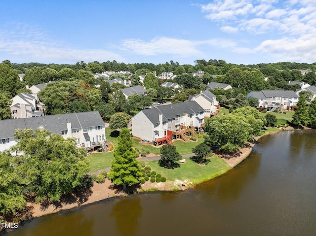 400 Nottinghill Walk, Apex, NC 27502 - aerial perspective of suburban area featuring a nearby body of water and a tree filled landscape