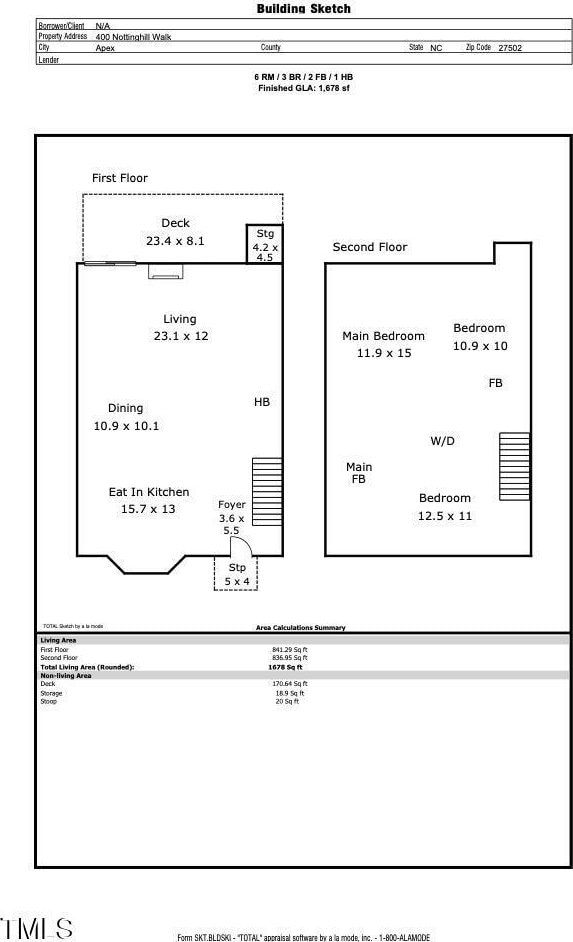 400 Nottinghill Walk, Apex, NC 27502 - view of room layout