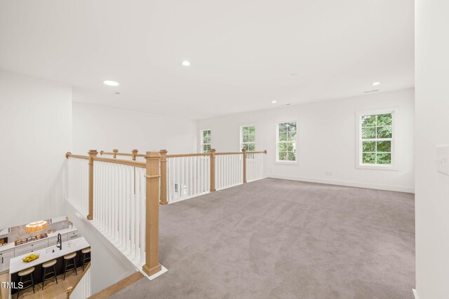 525 Kings Lake Way, Durham, NC 27703 - unfurnished room with recessed lighting and carpet flooring