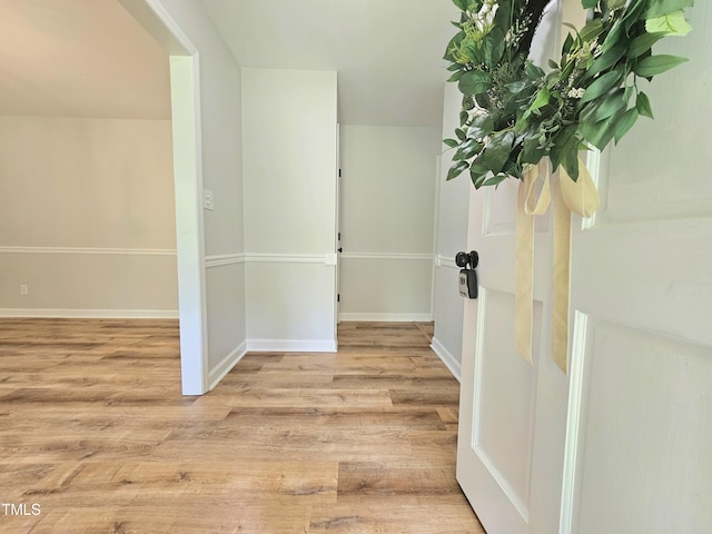 112 Saddletree Rd, Oxford, NC 27565 - hallway with wood finished floors and baseboards