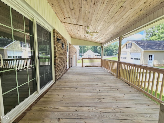112 Saddletree Rd, Oxford, NC 27565 - deck featuring an outbuilding