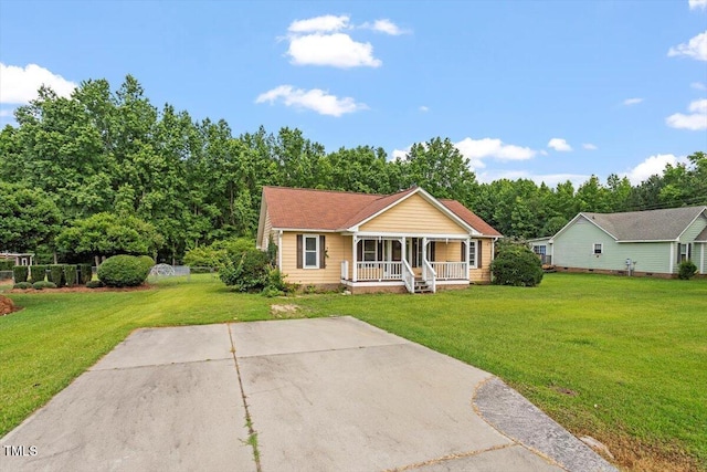 34 Scotts Creek Run, Angier, NC 27501 - view of front of property featuring covered porch