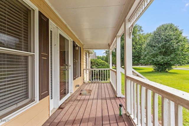 34 Scotts Creek Run, Angier, NC 27501 - porch featuring a lawn