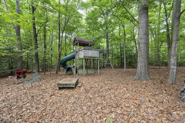 821 Ascot Ln, Raleigh, NC 27615 - view of yard with a playground