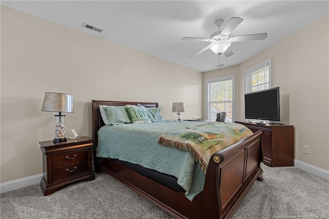 82 Pine Hawk Dr, Spring Lake, NC 28390 - bedroom featuring light colored carpet and ceiling fan