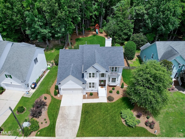 8841 Deerland Grove Dr, Raleigh, NC 27615 - aerial view of property and surrounding area