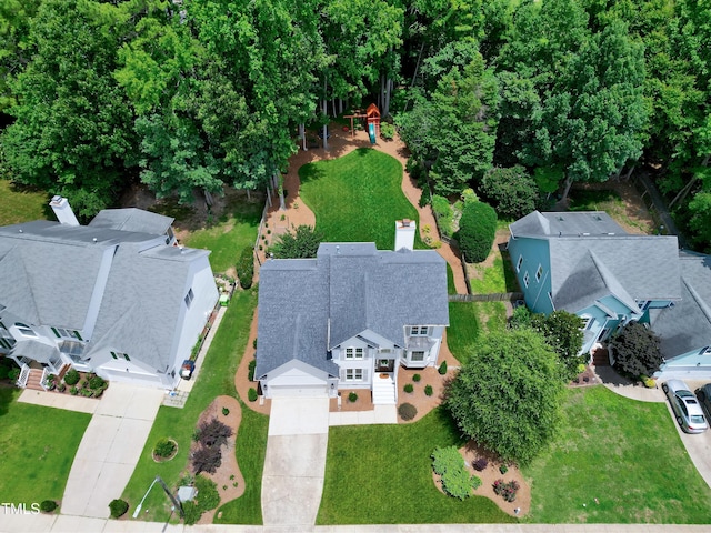 8841 Deerland Grove Dr, Raleigh, NC 27615 - bird's eye view