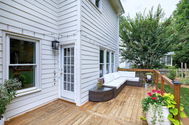 8841 Deerland Grove Dr, Raleigh, NC 27615 - wooden terrace featuring an outdoor hangout area