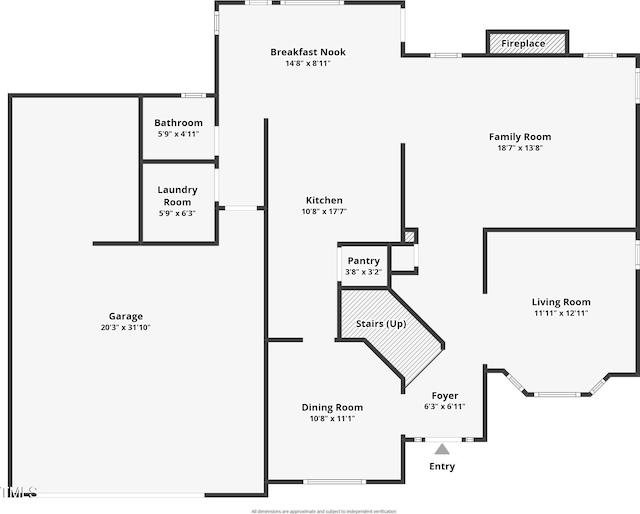 8841 Deerland Grove Dr, Raleigh, NC 27615 - view of floor plan / room layout