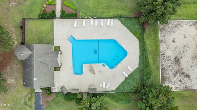 667 Bartons Lndg Unit 8, Fayetteville, NC 28314 - aerial view of a pool
