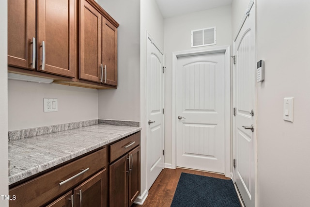 1523 Anthology Dr, Durham, NC 27703 - hall with dark wood-type flooring