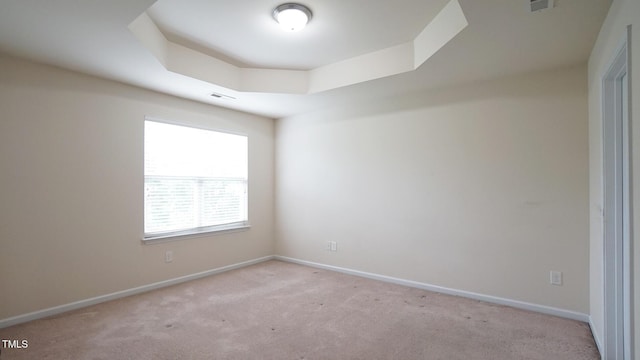 5916 Longeria Ct, Raleigh, NC 27612 - unfurnished room with carpet and a tray ceiling