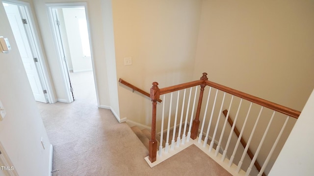 5916 Longeria Ct, Raleigh, NC 27612 - stairs with carpet floors and baseboards