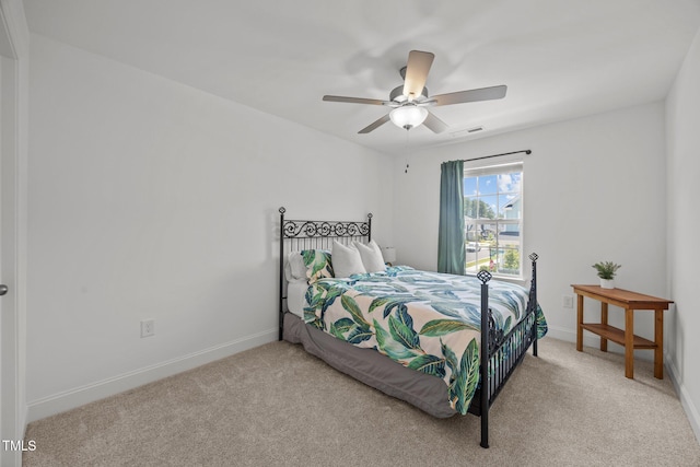 1600 Sandy Prairie Dr, Wendell, NC 27591 - bedroom featuring light colored carpet and a ceiling fan