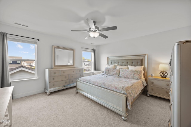 1600 Sandy Prairie Dr, Wendell, NC 27591 - bedroom with light colored carpet and a ceiling fan