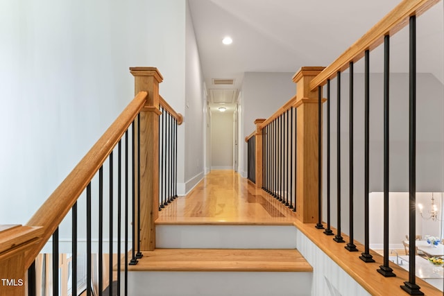 532 Joe Collins Rd, Lillington, NC 27546 - staircase with recessed lighting