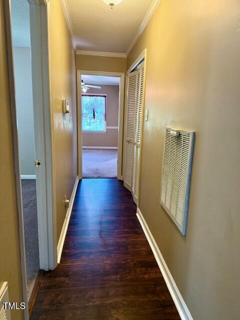 120 W Front St, Oxford, NC 27565 - hall with ornamental molding and wood finished floors