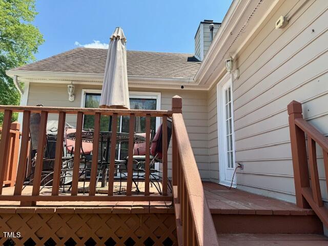 120 W Front St, Oxford, NC 27565 - view of wooden deck