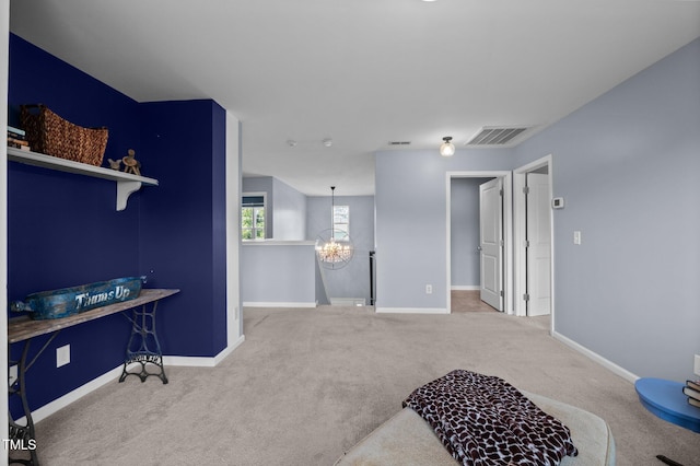 7 Faircroft Ct, Durham, NC 27703 - living area featuring carpet floors