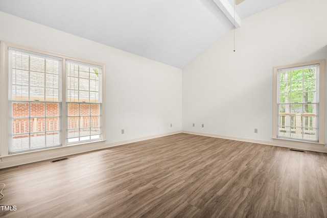 101 Turnberry Ln, Cary, NC 27511 - spare room featuring wood finished floors and baseboards