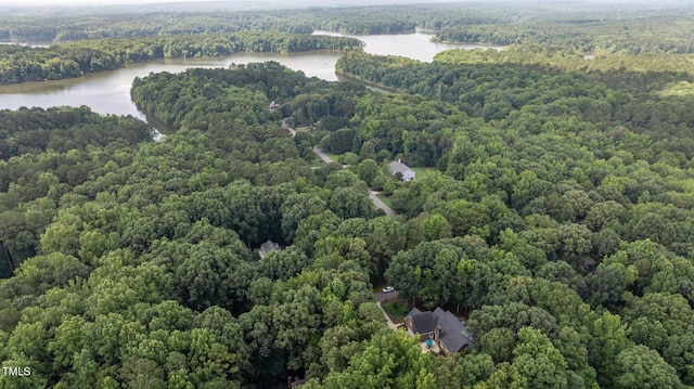 901 Tamaras Cir, Wake Forest, NC 27587 - aerial view of a nearby body of water and a heavily wooded area